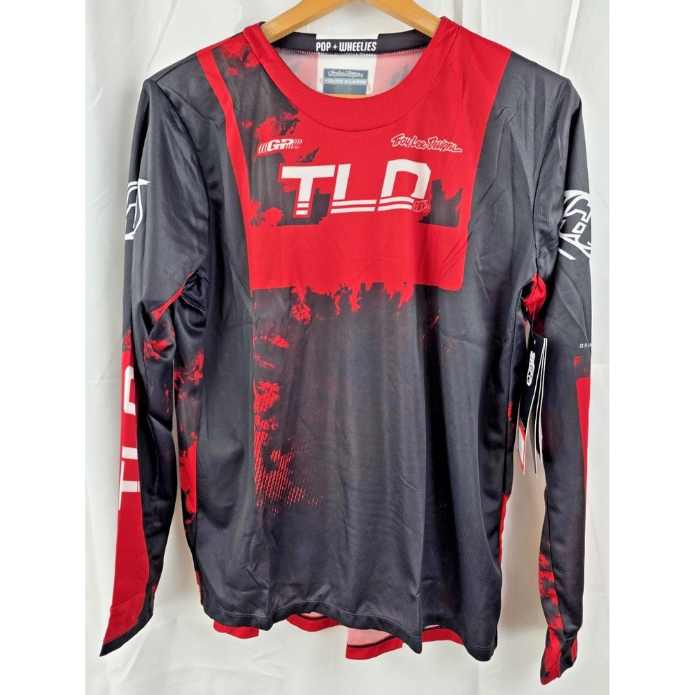 Troy Lee Designs GP Astro Motocross Jersey Youth XL Red Black NWT